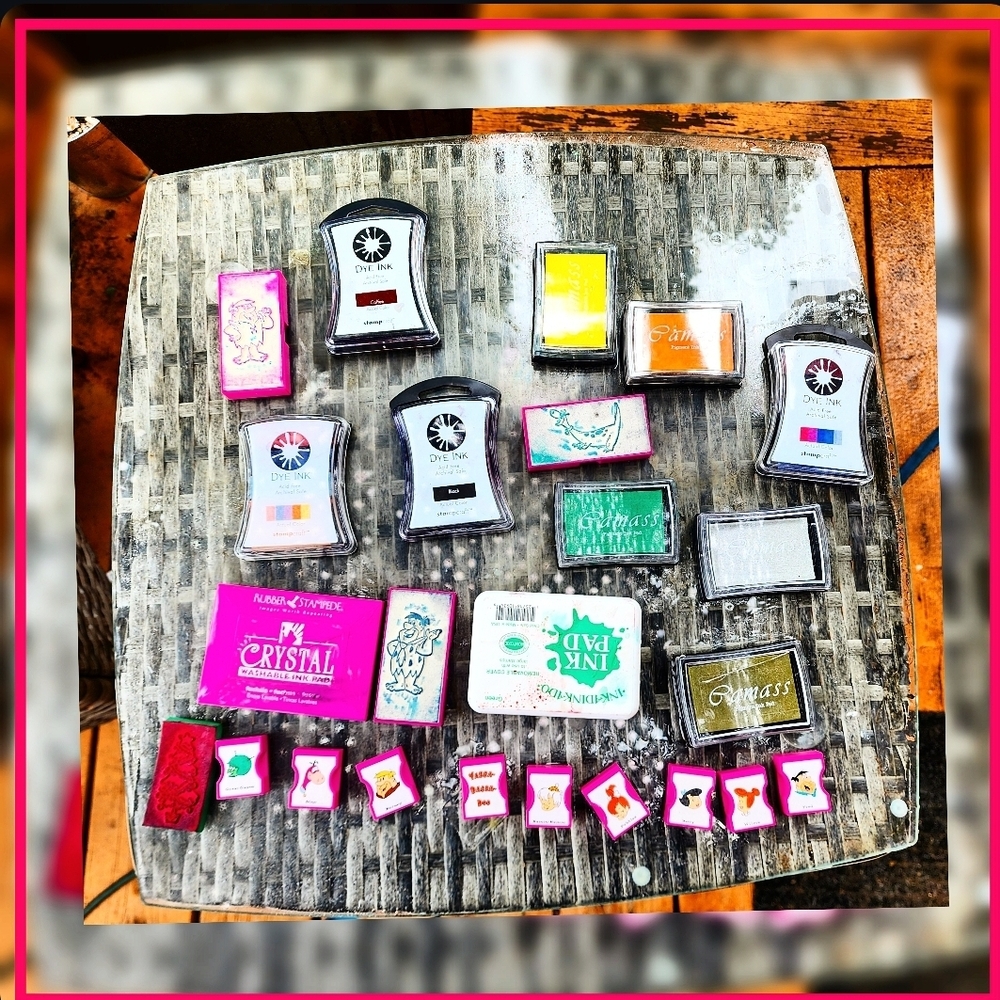 🖌Vintage Flintstone Stamp & Ink Pad Lot 🖌